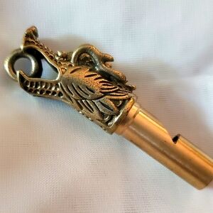 Dragon Design‎ Brass Whistle